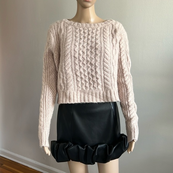 Jenni Kayne Cream Cable Knit Sweater - Picture 3 of 12